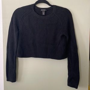 Black Cropped Sweater